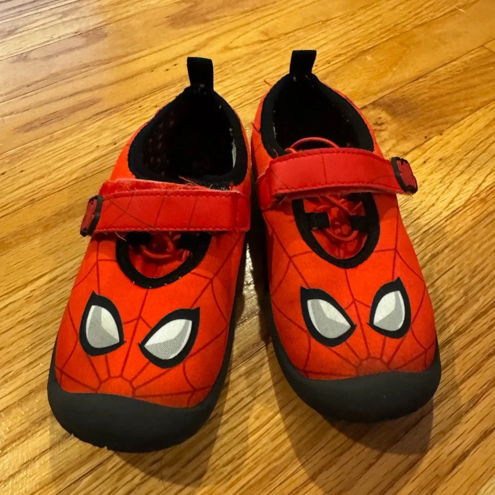 Spiderman & Bluey Swim / Water Shoes Size 11-12 BUNDLE DEAL